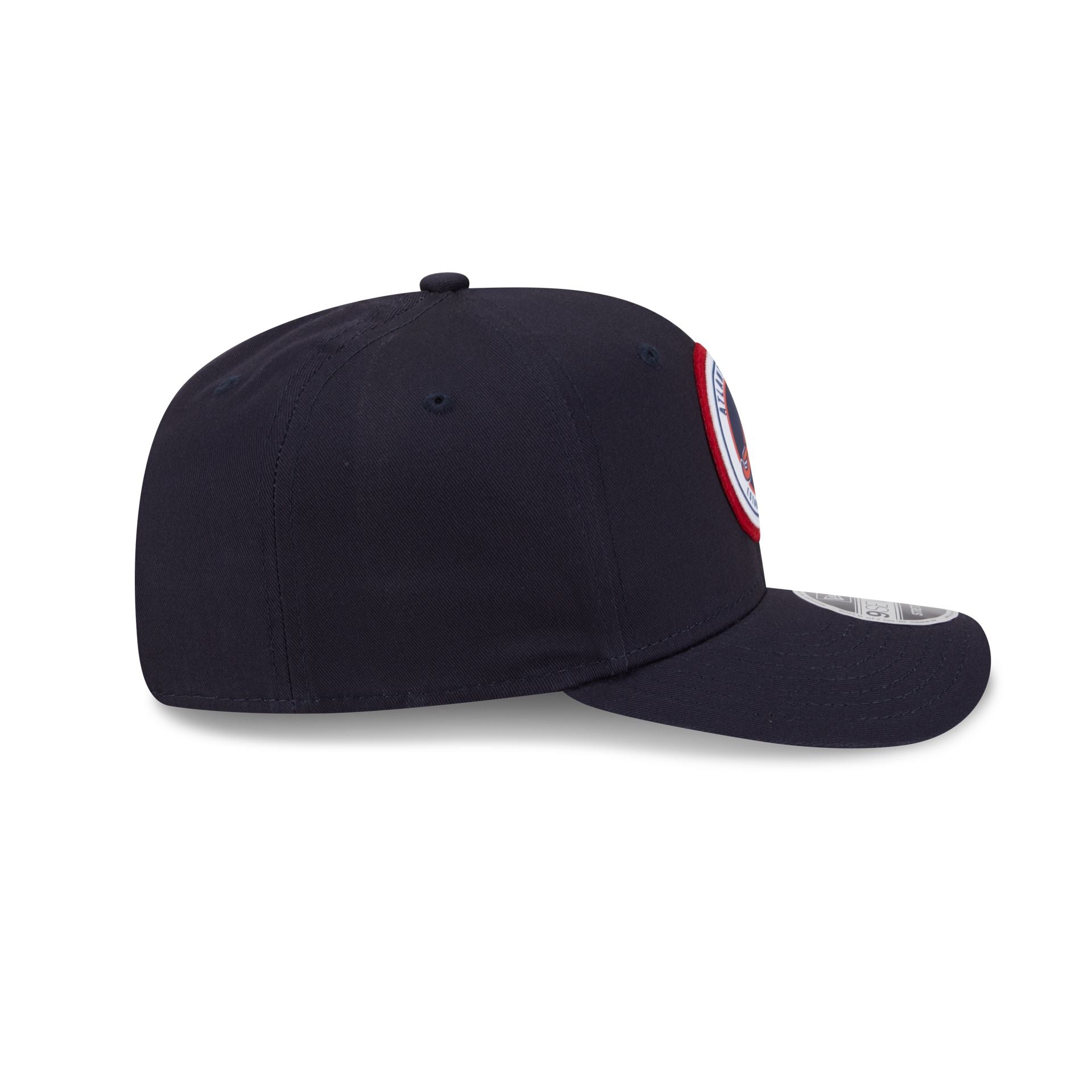 Atlanta Braves Circle Patch 9SEVENTY Stretch-Snap Hat