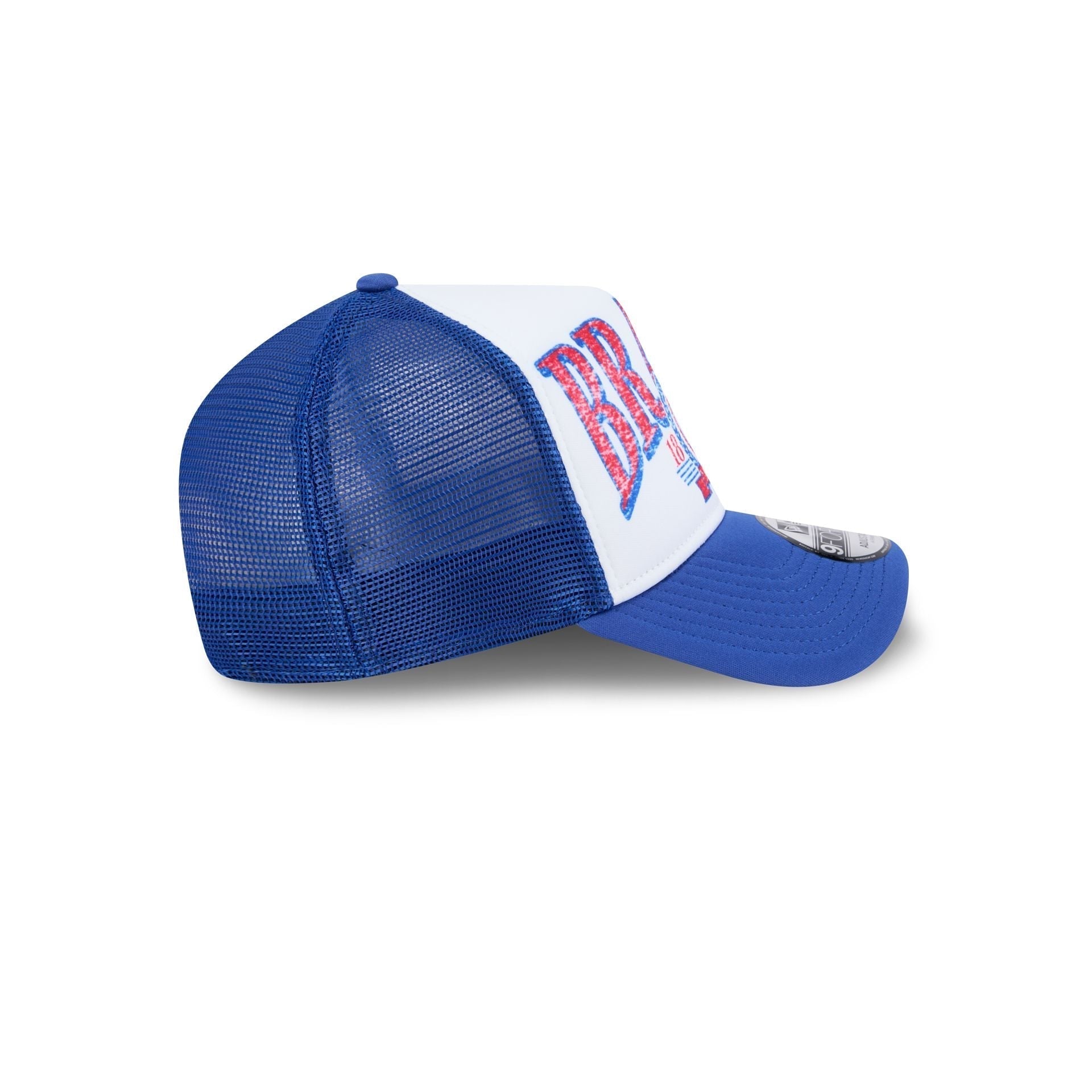 Atlanta Braves Distressed 9FORTY A-Frame Trucker Hat