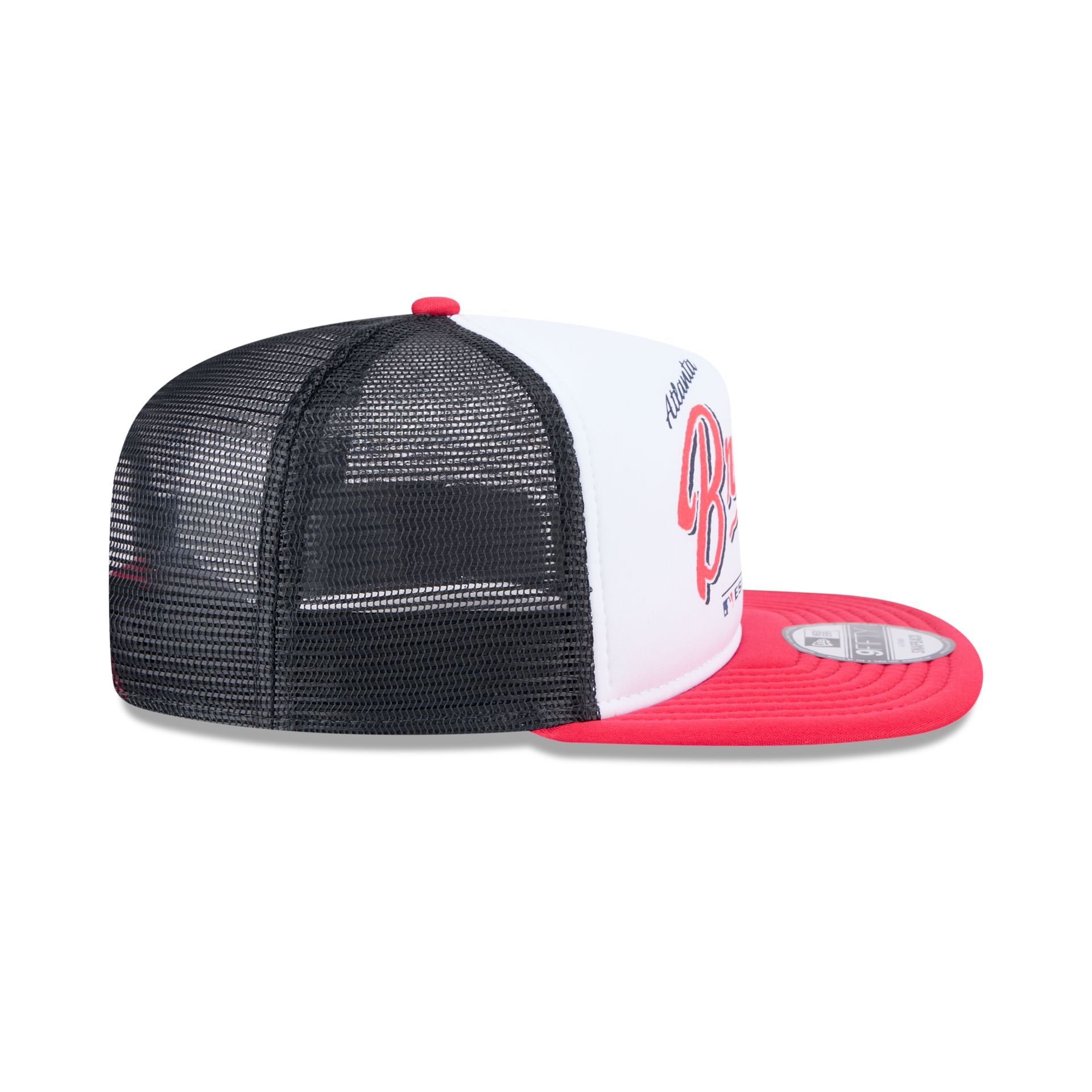 Atlanta Braves Retro Script 9FIFTY A-Frame Trucker Hat