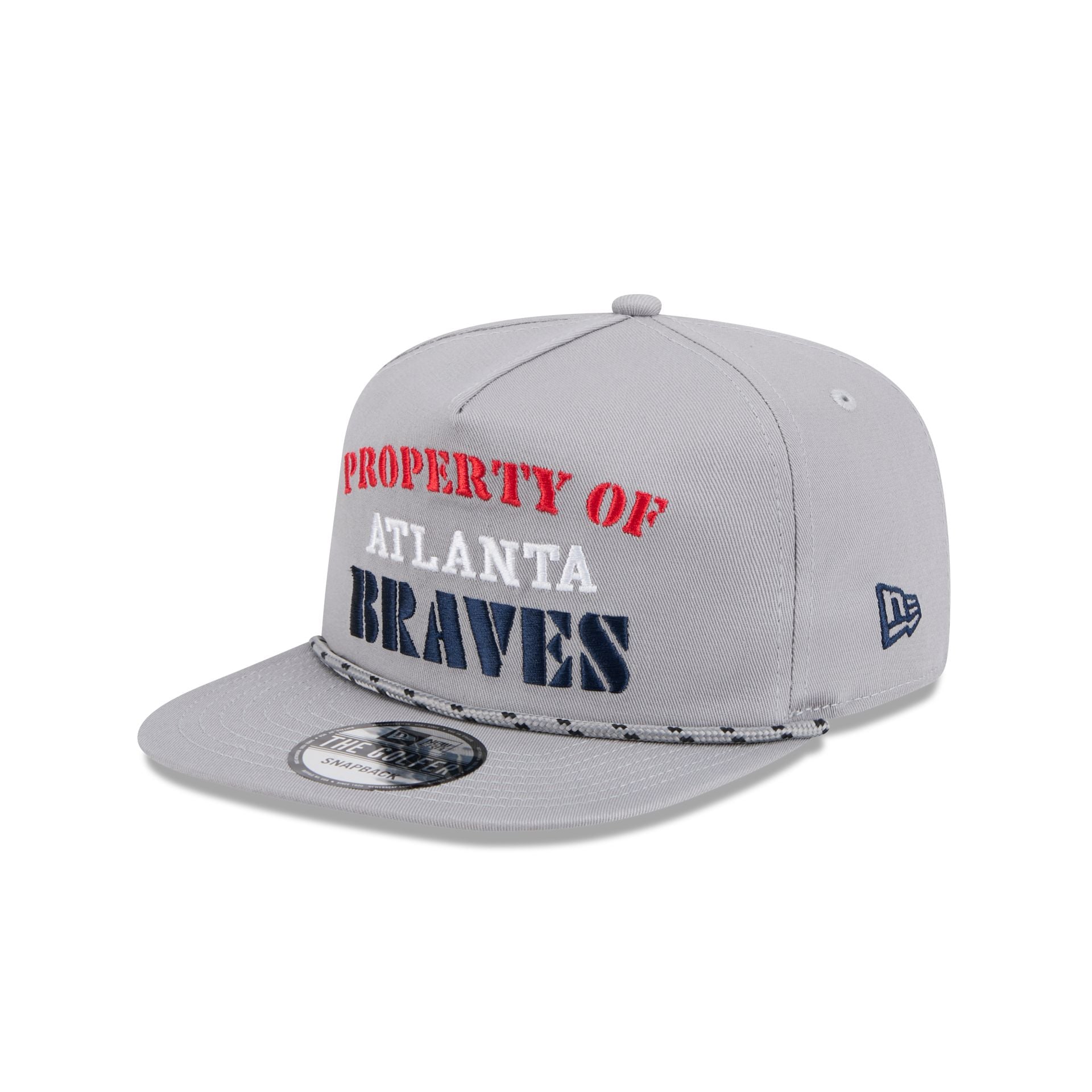 Atlanta Braves Vintage Gray Rope Golfer Hat