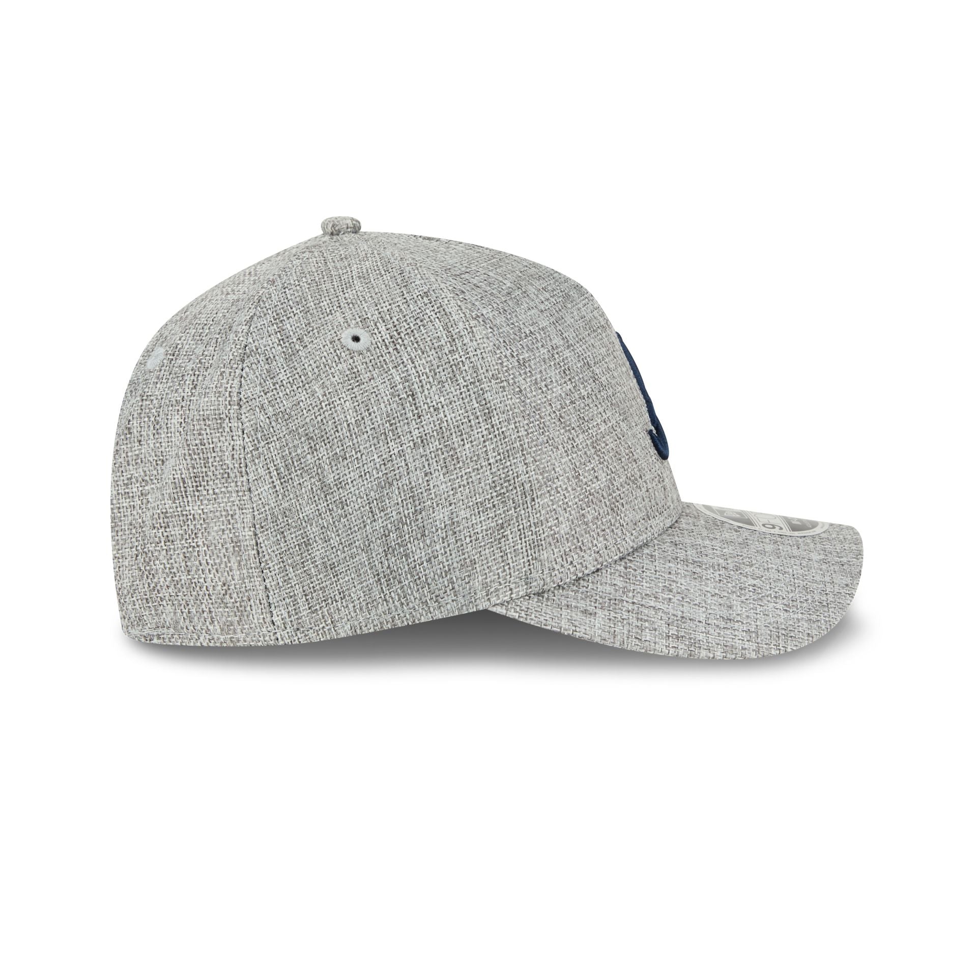 Atlanta Braves Cotton Weave Gray 9FORTY M-Crown A-Frame Snapback Hat