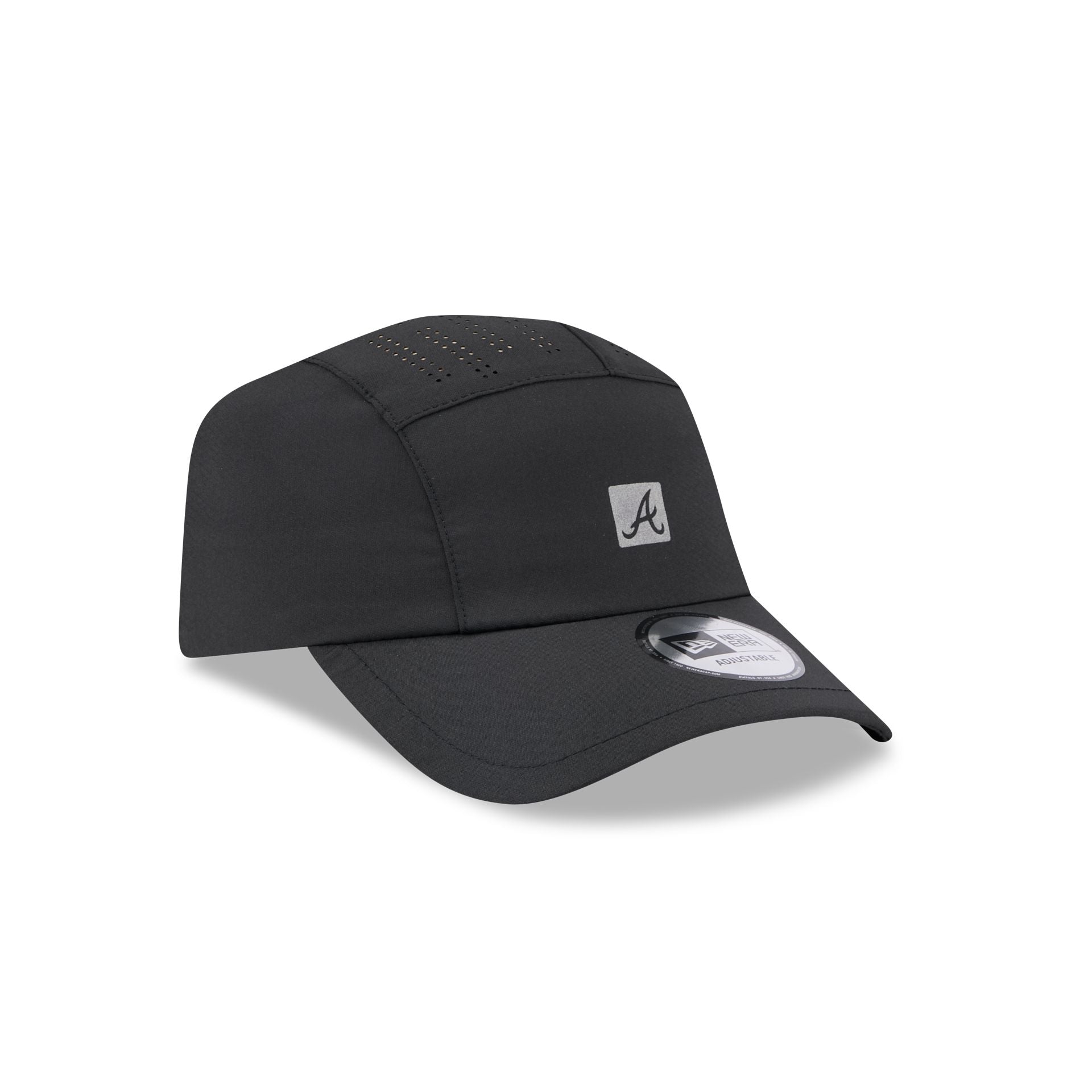 Atlanta Braves Black Reflect Runner Adjustable Hat