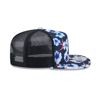 Atlanta Braves Pattern Golfer Trucker Hat