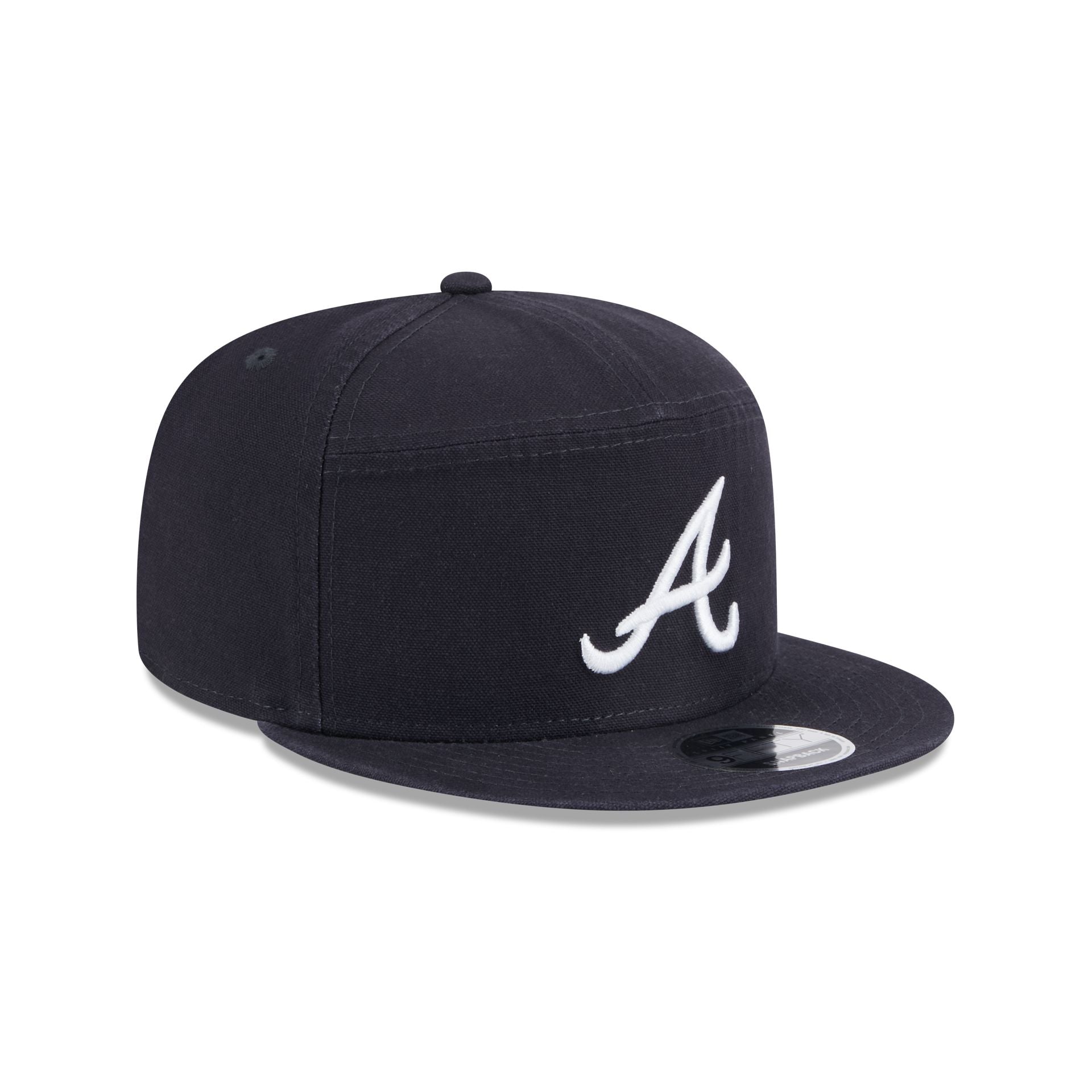 Atlanta Braves Cotton Canvas 9FIFTY Split Panel Trucker Hat