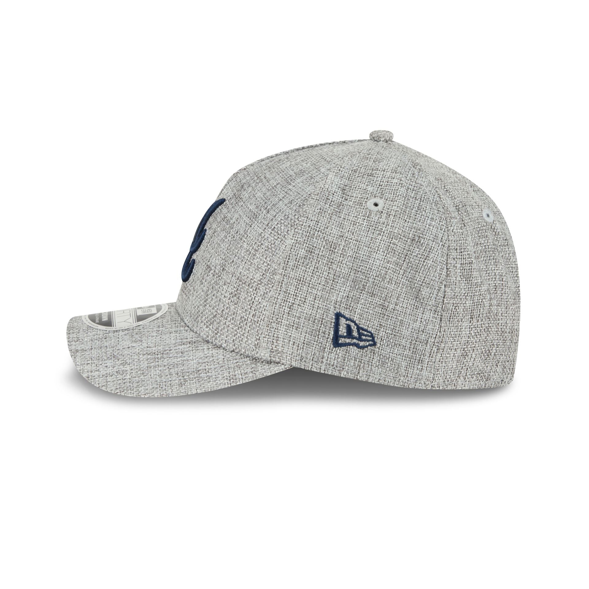 Atlanta Braves Cotton Weave Gray 9FORTY M-Crown A-Frame Snapback Hat