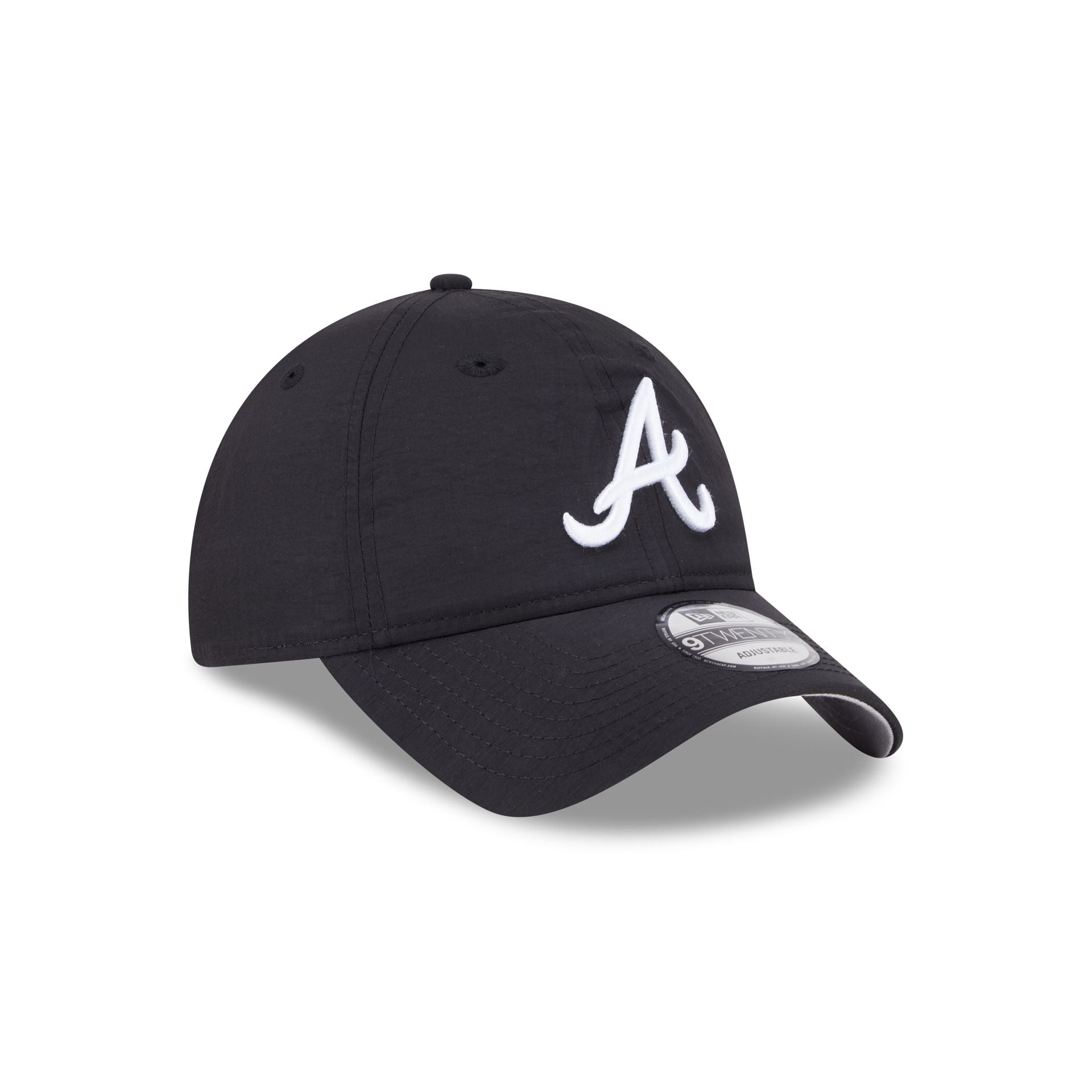 Atlanta Braves Everyday Nylon Black 9TWENTY Adjustable Hat